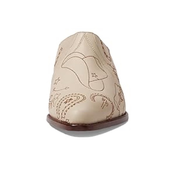 Free People Cream and Brown Patterned Mules - Picture 2 of 5